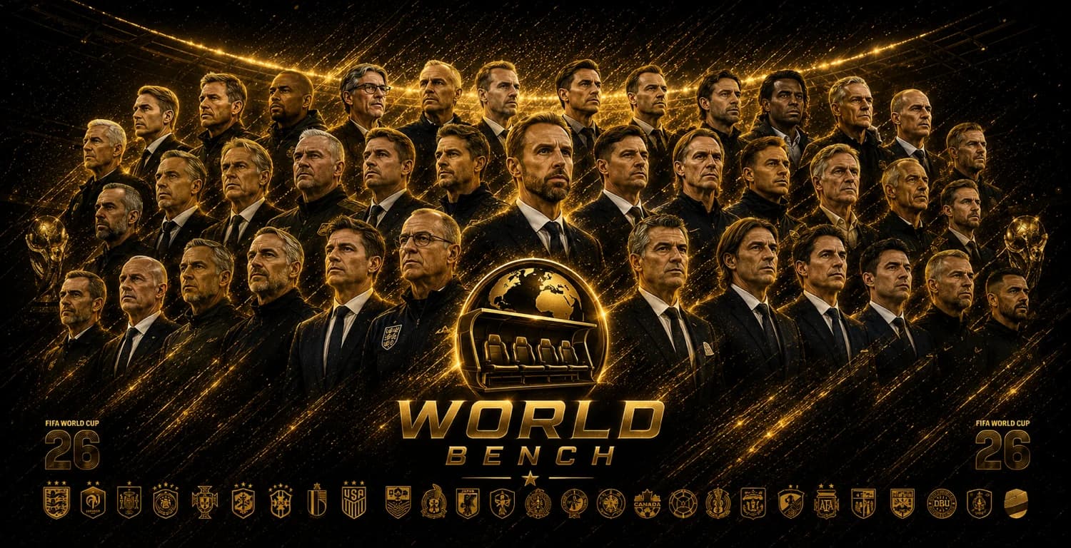 World Bench — FIFA World Cup 2026 coaches